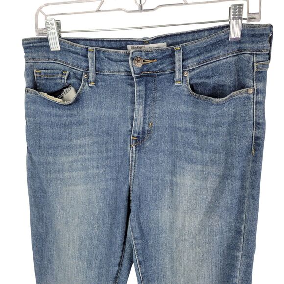 Levi's Gold Womens Size 8 Blue Solid Mid Rise Skinny Jeans - Picture 10 of 11